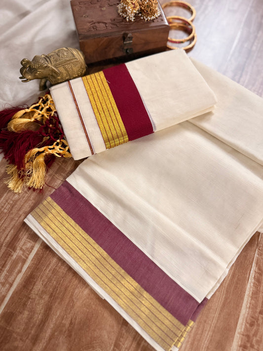 Set Mundu Kara and Kasavu