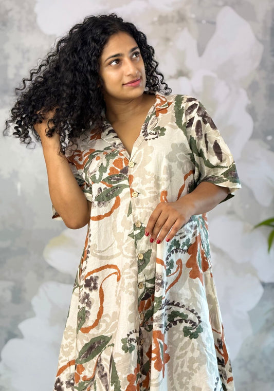 Ira cotton Shirt dress