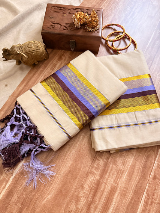 Set Mundu Kara and Kasavu
