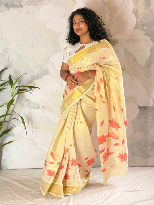 Kerala Tissue Saree