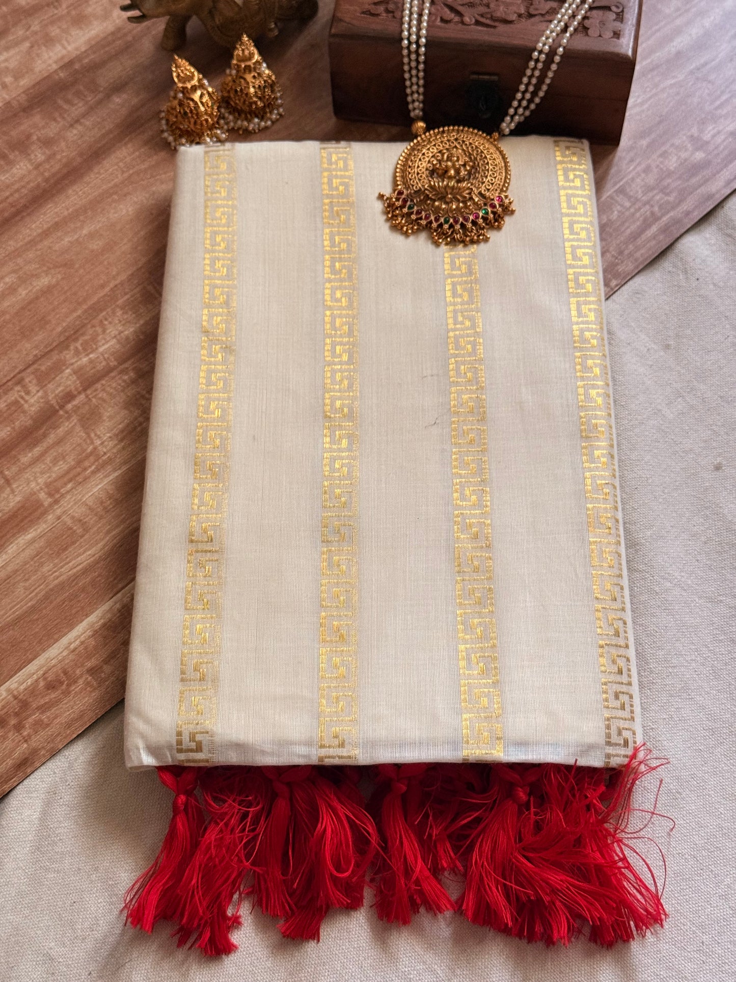 Geometric Cotton saree