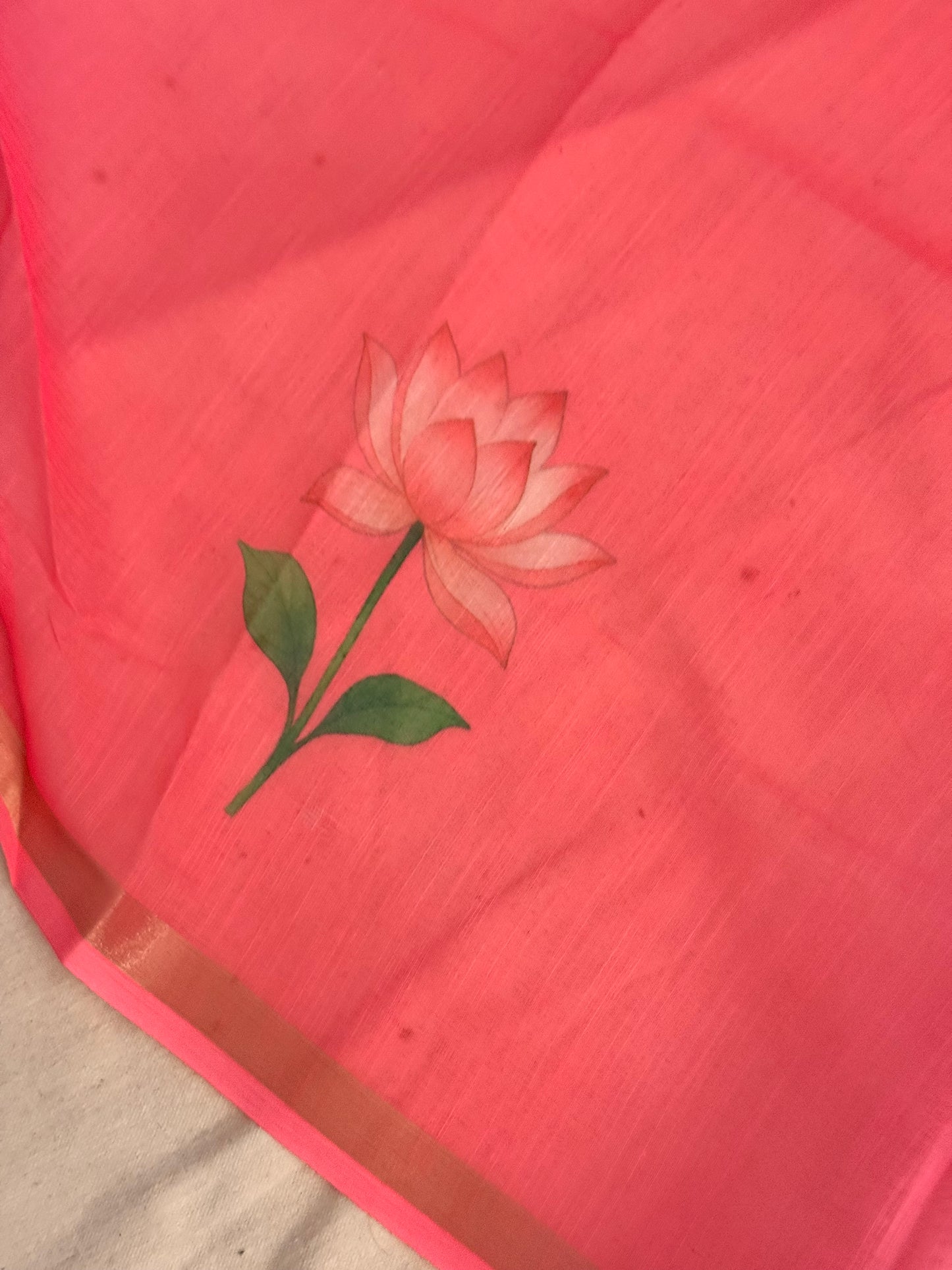 Shaded lotus saree