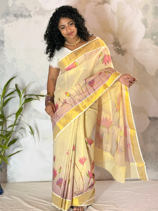 Kerala Tissue Saree