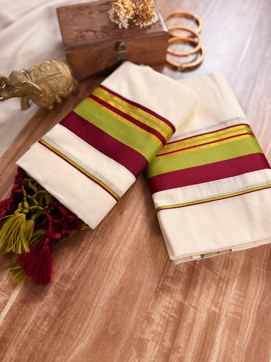 Set Mundu Kara and Kasavu
