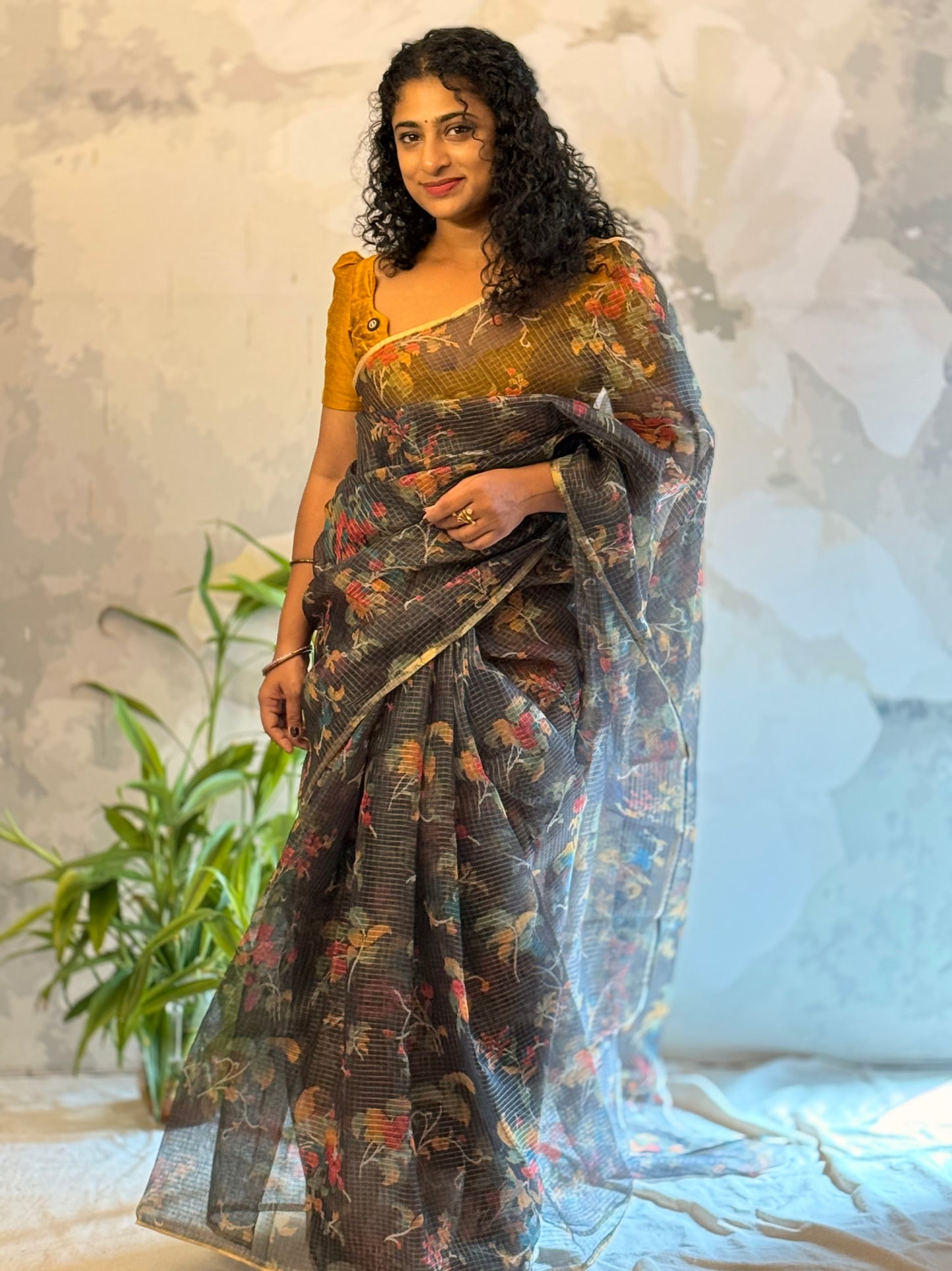 Floral Kota saree