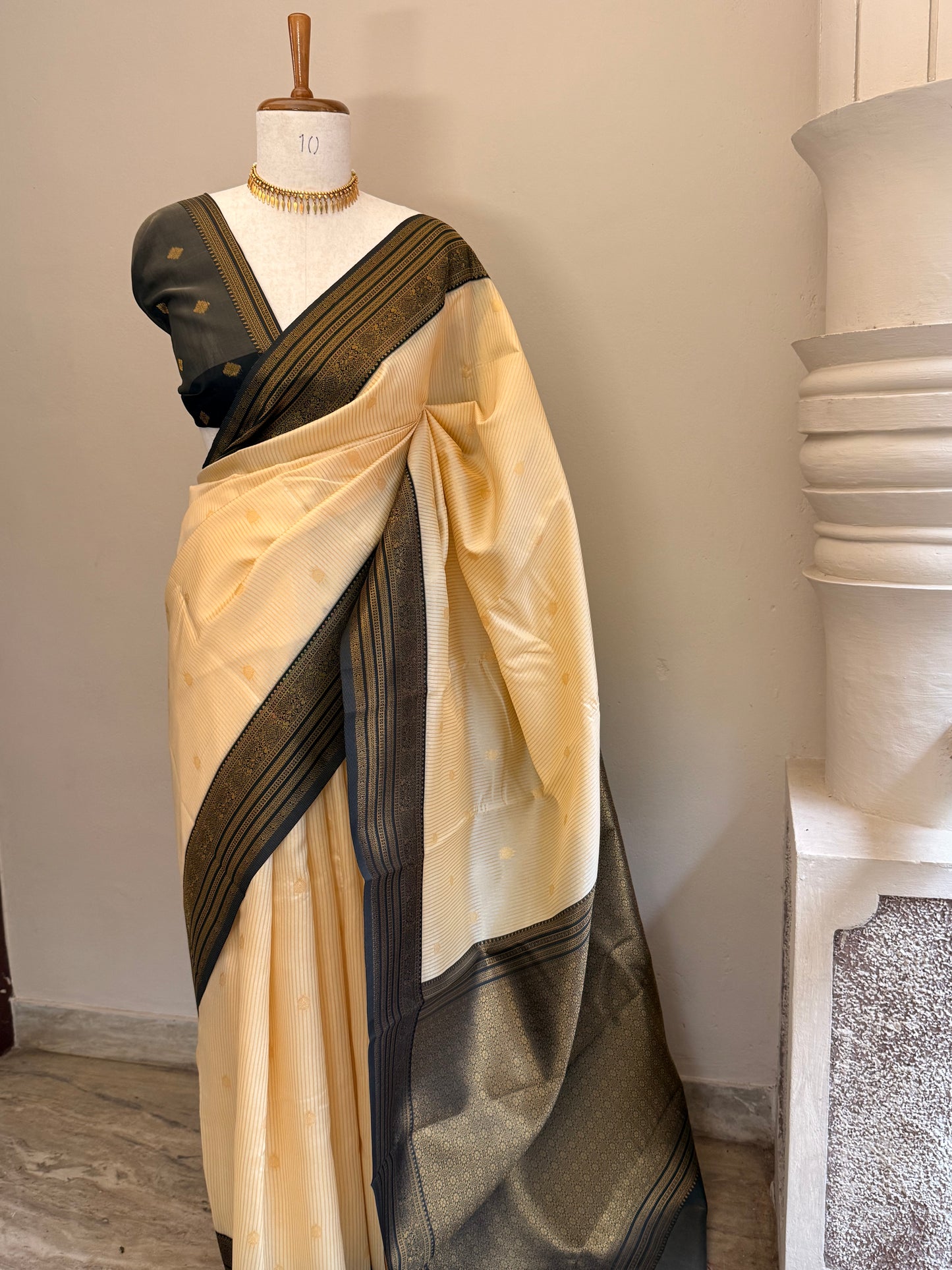 Semi Silk stripe saree
