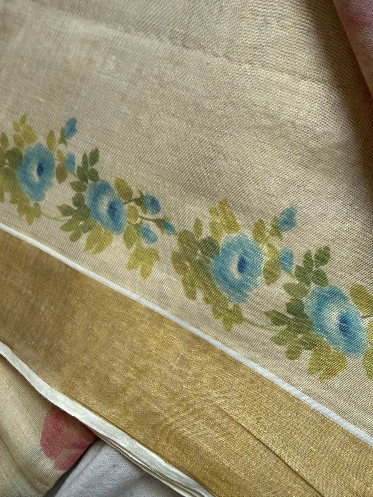 Tissue Kerala Cotton saree