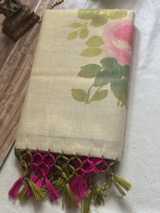 Tissue Kerala Cotton saree