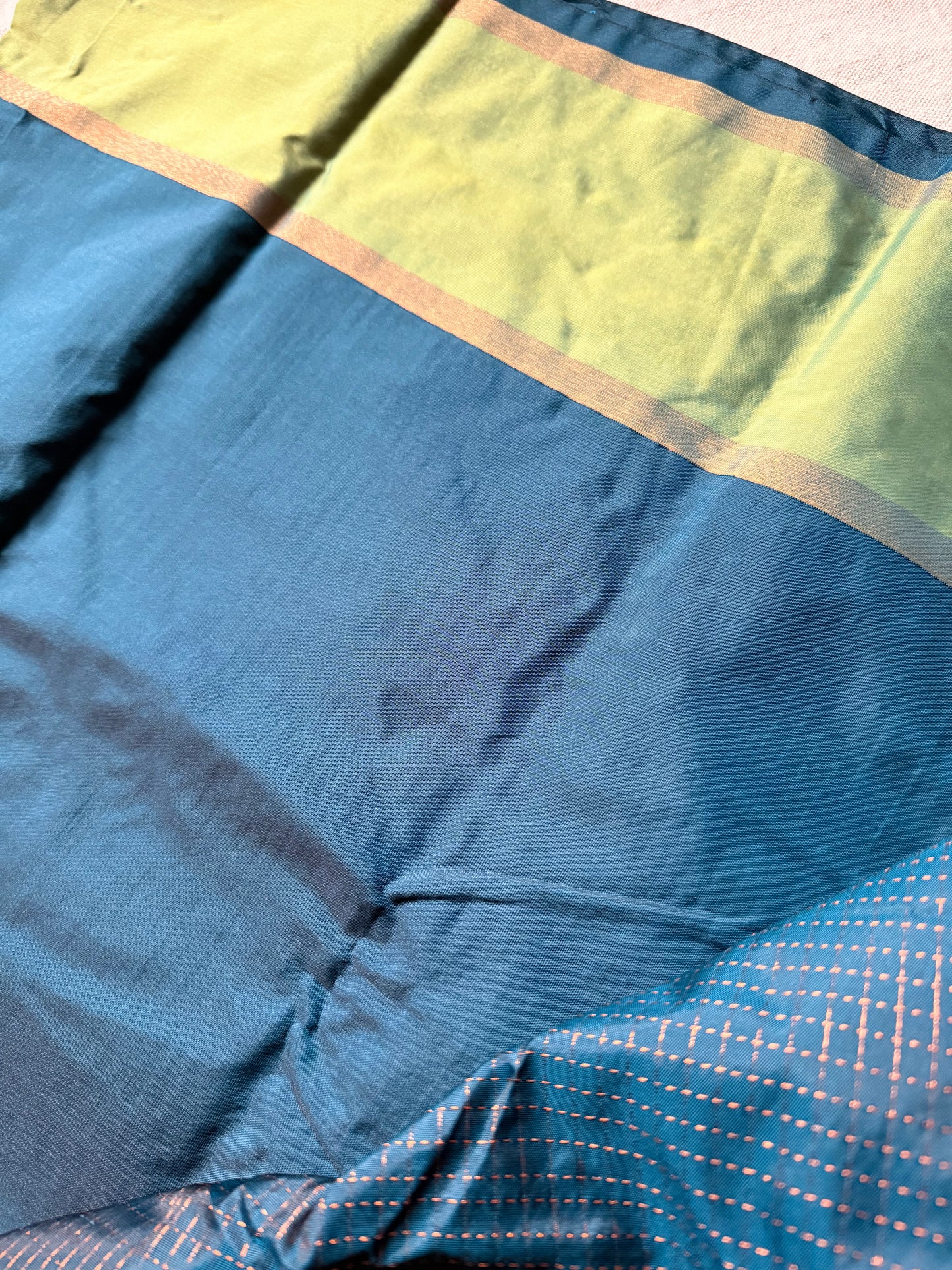 Semi Silk Contrast Border