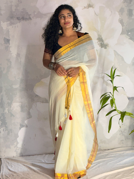Mul Mul saree