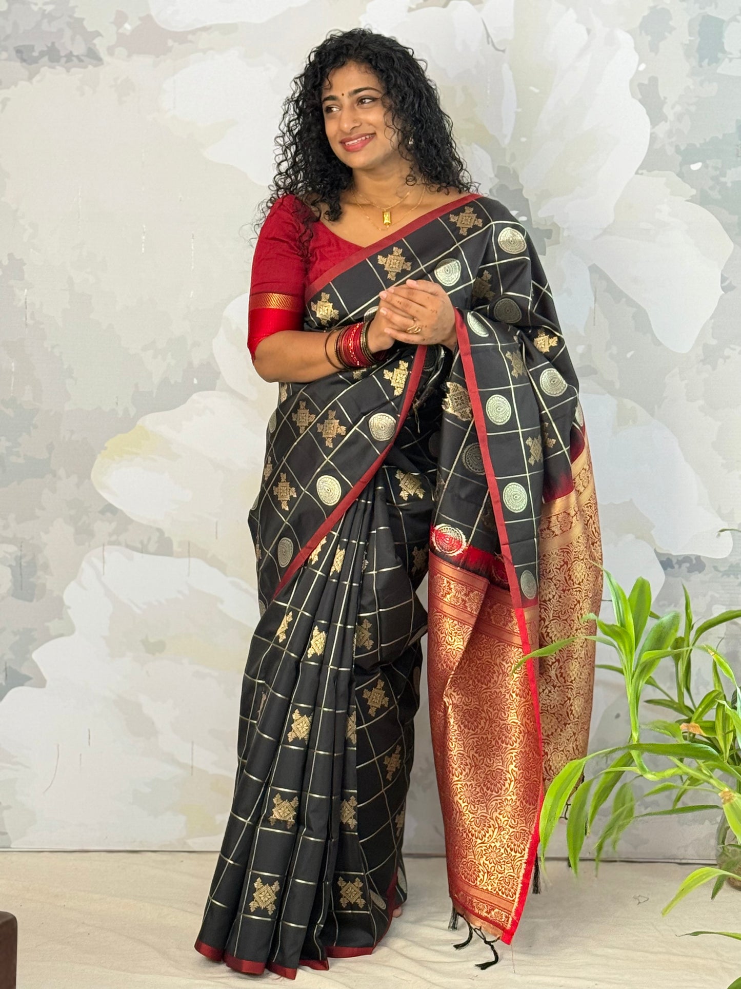 Kattam semi silk saree