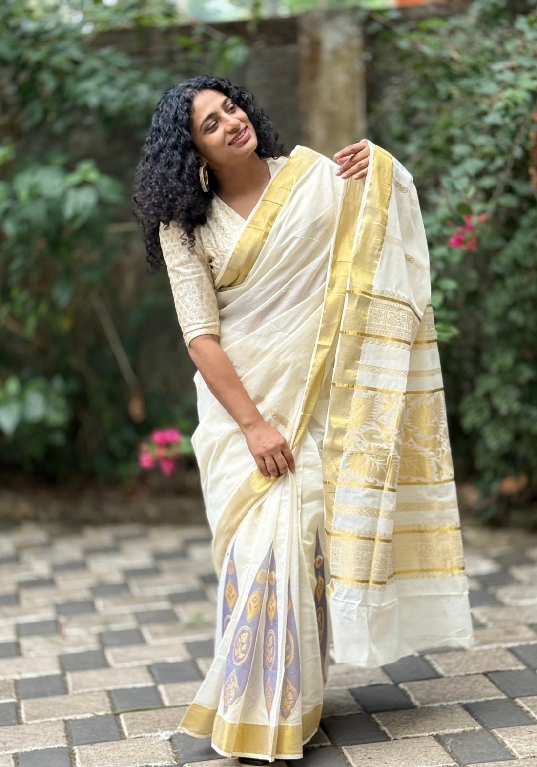 The off white sarees