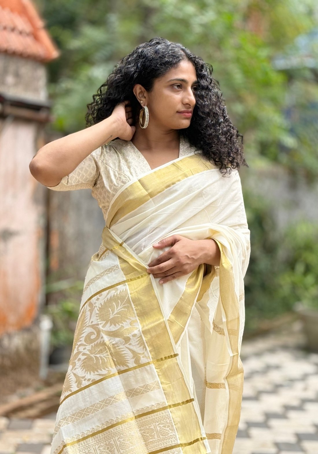 The off white sarees