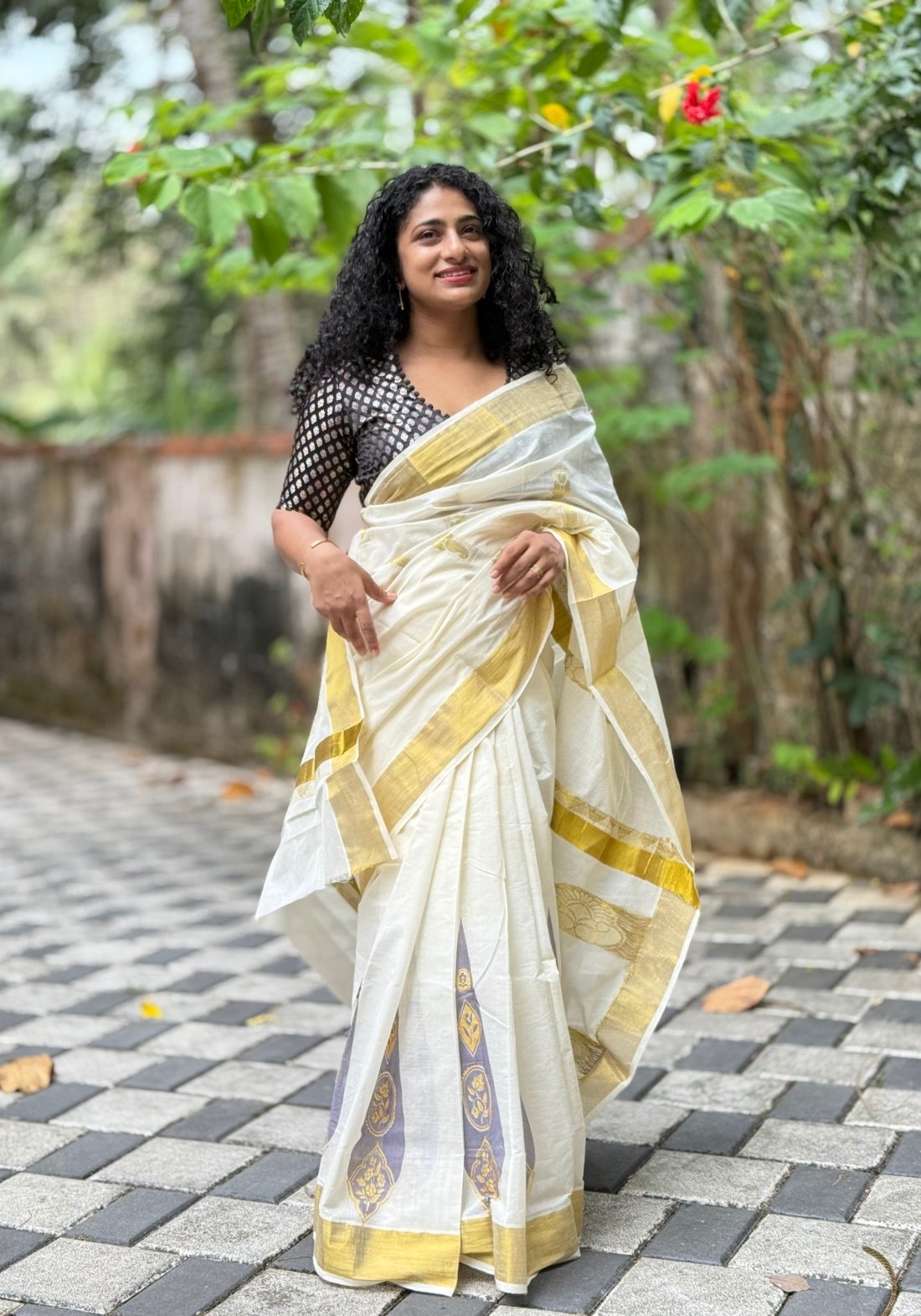 The off white sarees