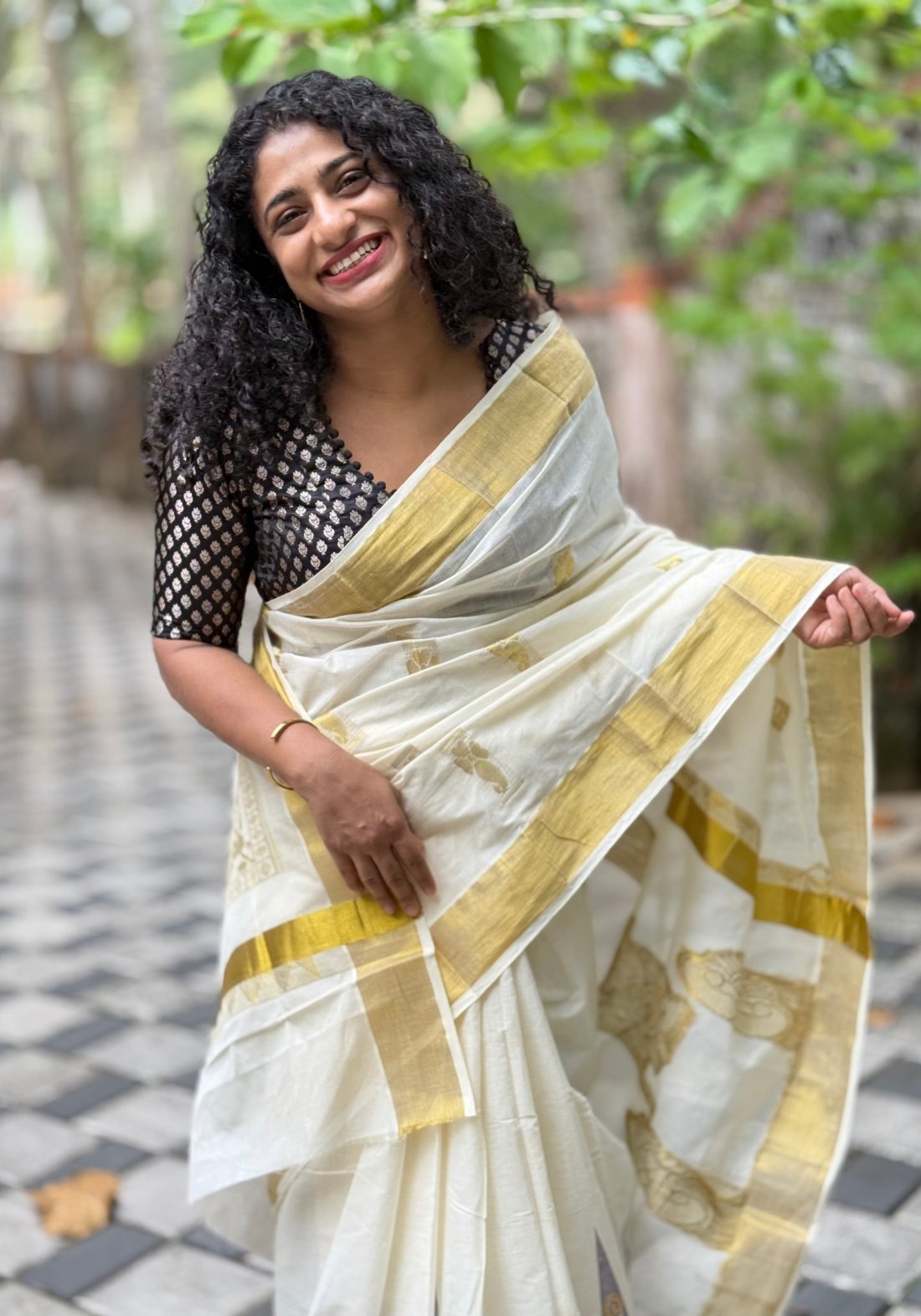 The off white sarees