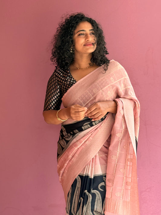 Georgette banarasi saree