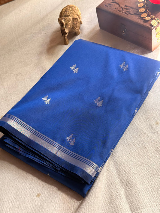 Thin border Semi silk saree