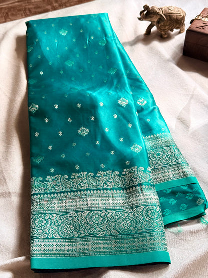 Semi Katan Banarasi Saree