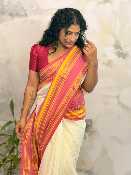 Mul Mul saree