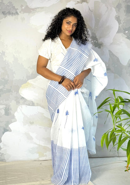 Semi Linen Saree