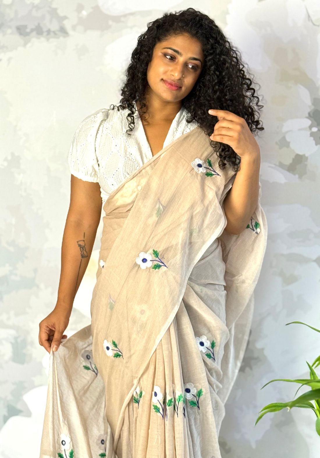 Mul Muls Flora saree