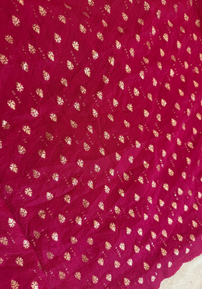 Crushed Organza saree