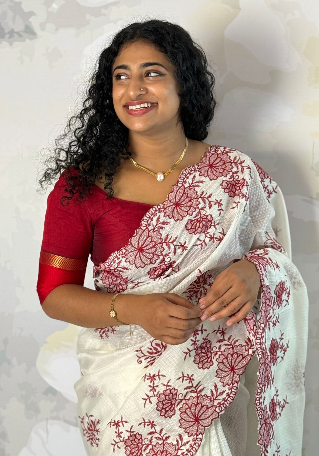 Embroidered Kotta Saree