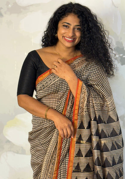 Terra Chanderi saree