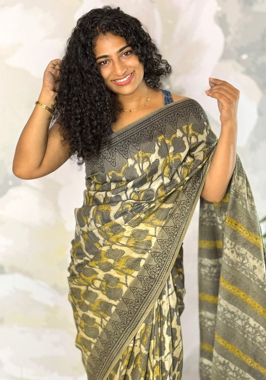 Terra Semi Muslin saree