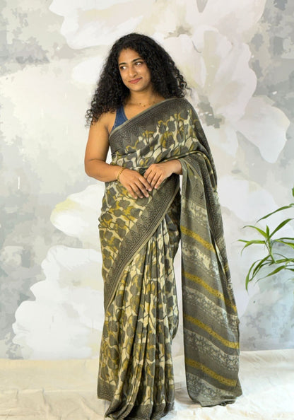 Terra Semi Muslin saree