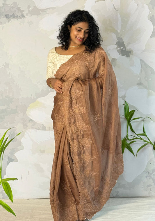 Embroidered Kotta Saree