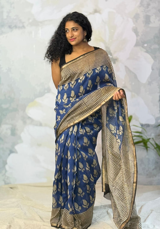 Terra Chanderi saree