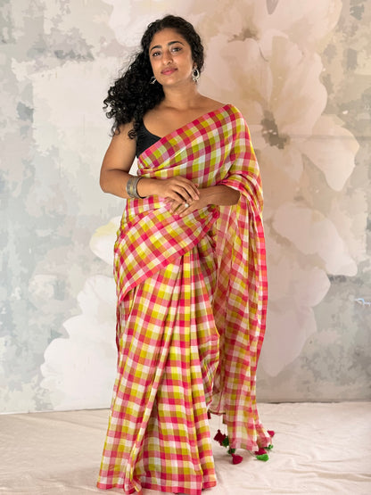 Check Mul Mul Saree