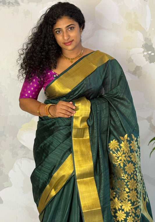 Tree Pallu saree