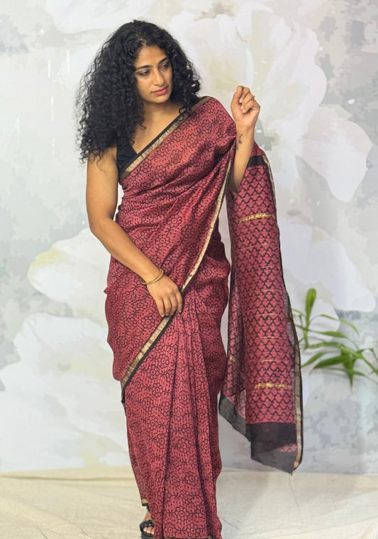 Terra Chanderi saree
