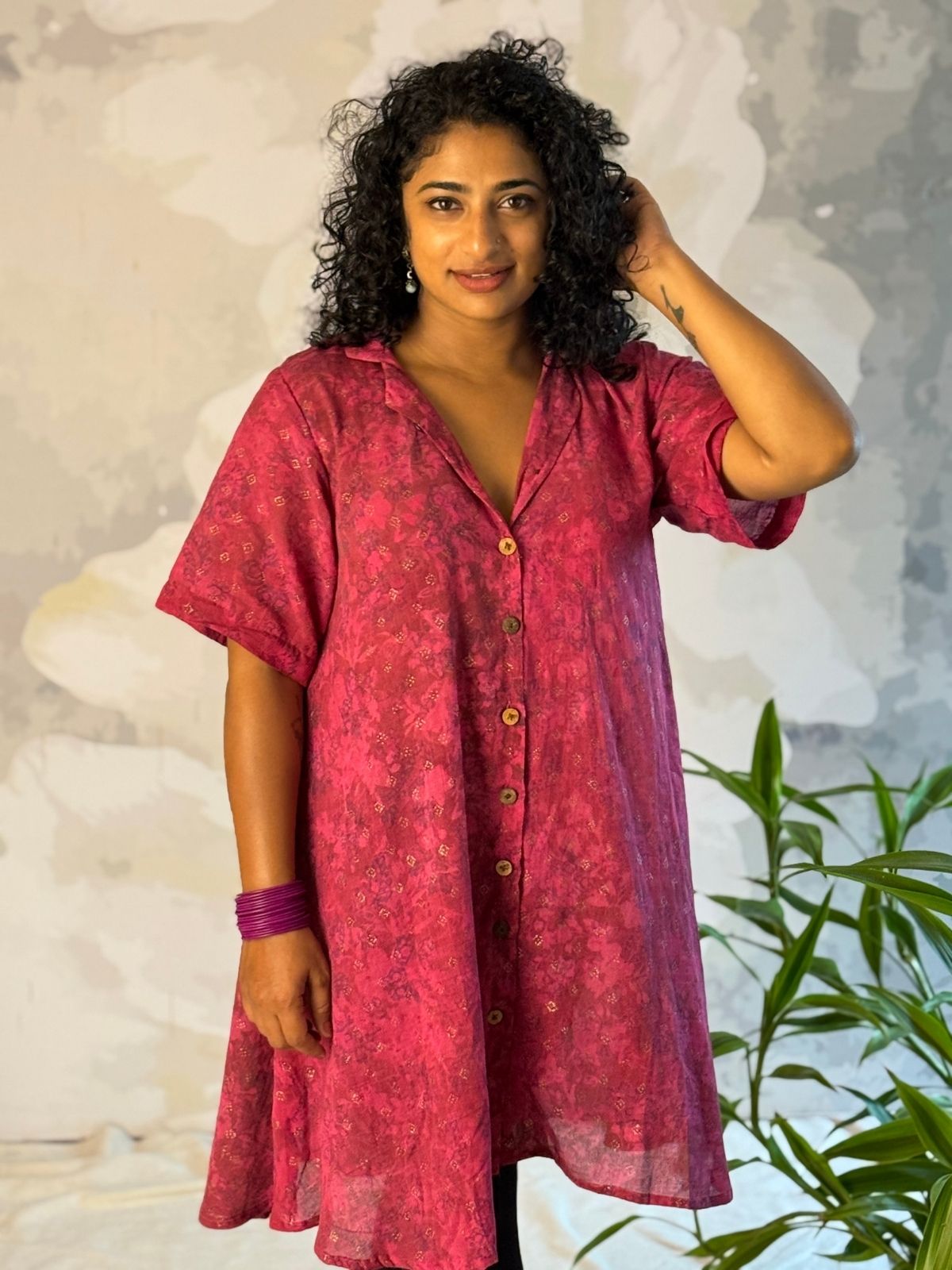 Ira cotton Shirt dress