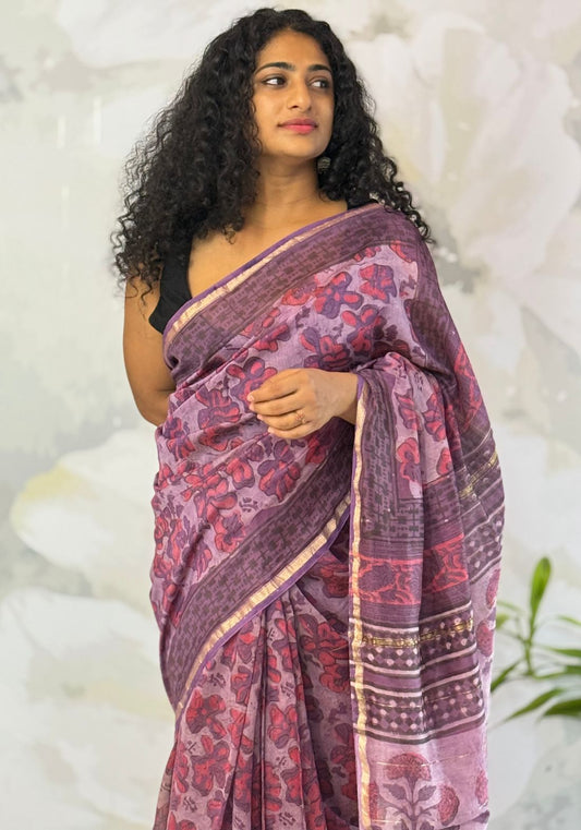 Terra Chanderi saree