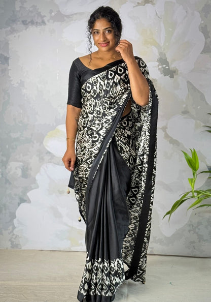 Satin Crepe saree
