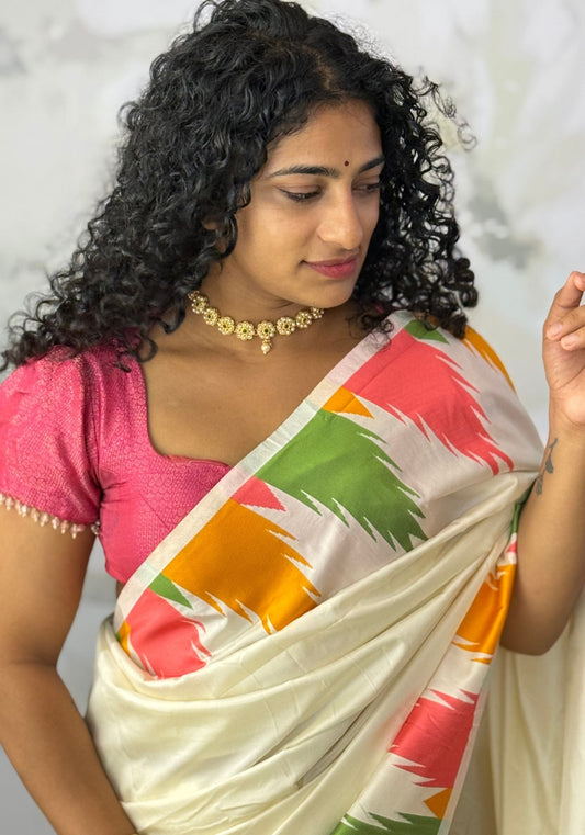 Pravah Temple saree