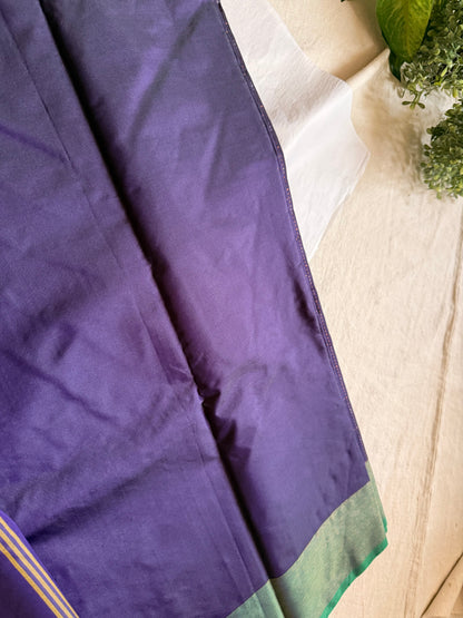 Semi Silk Contrast Border