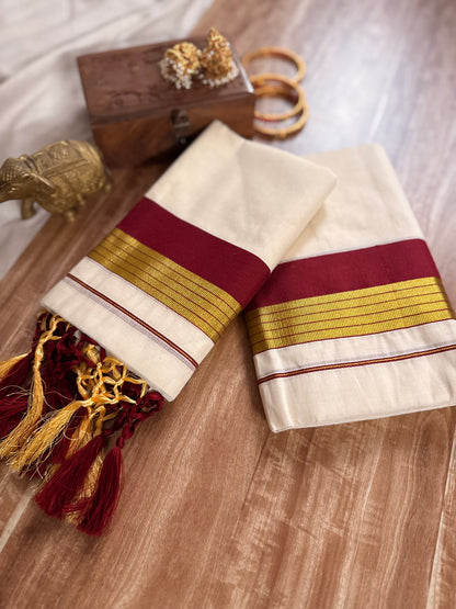 Set Mundu Kara and Kasavu