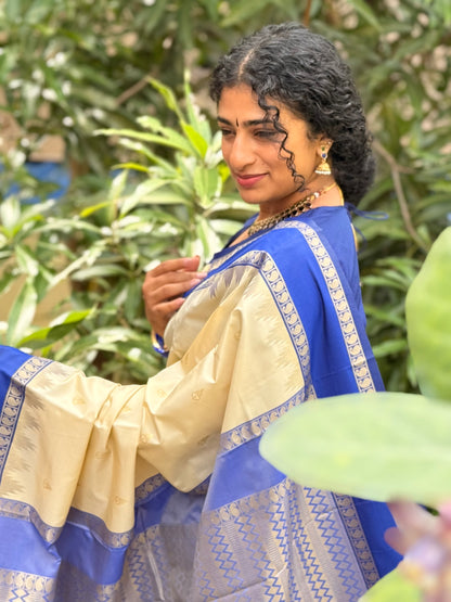 Semi Silk Border saree