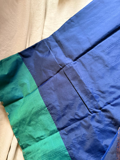 Semi Silk Contrast Border