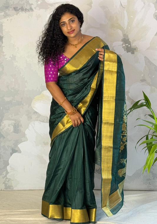 Tree Pallu saree