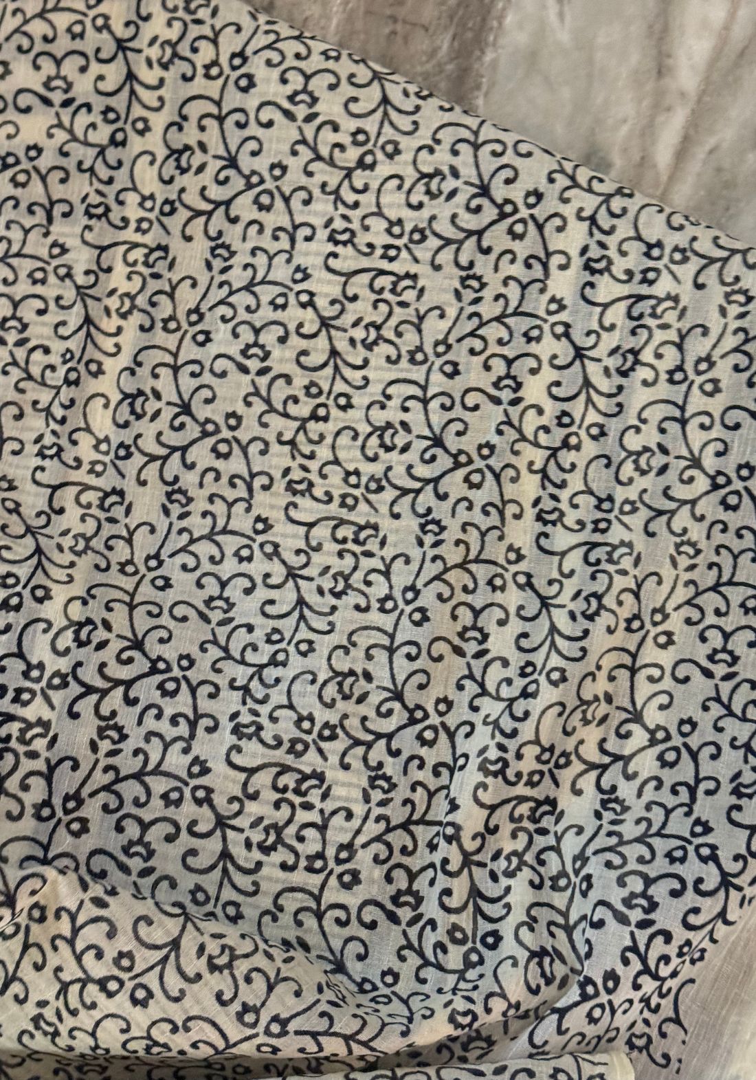 Terra cotton linen saree