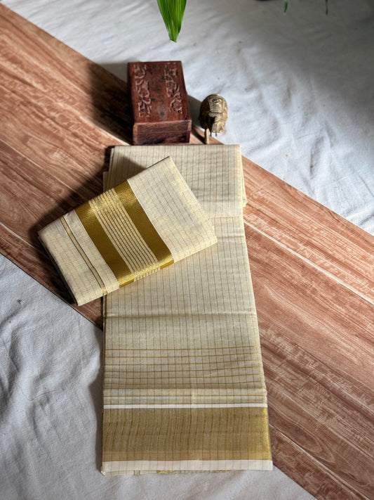 Tissue Stripe Set Mundu