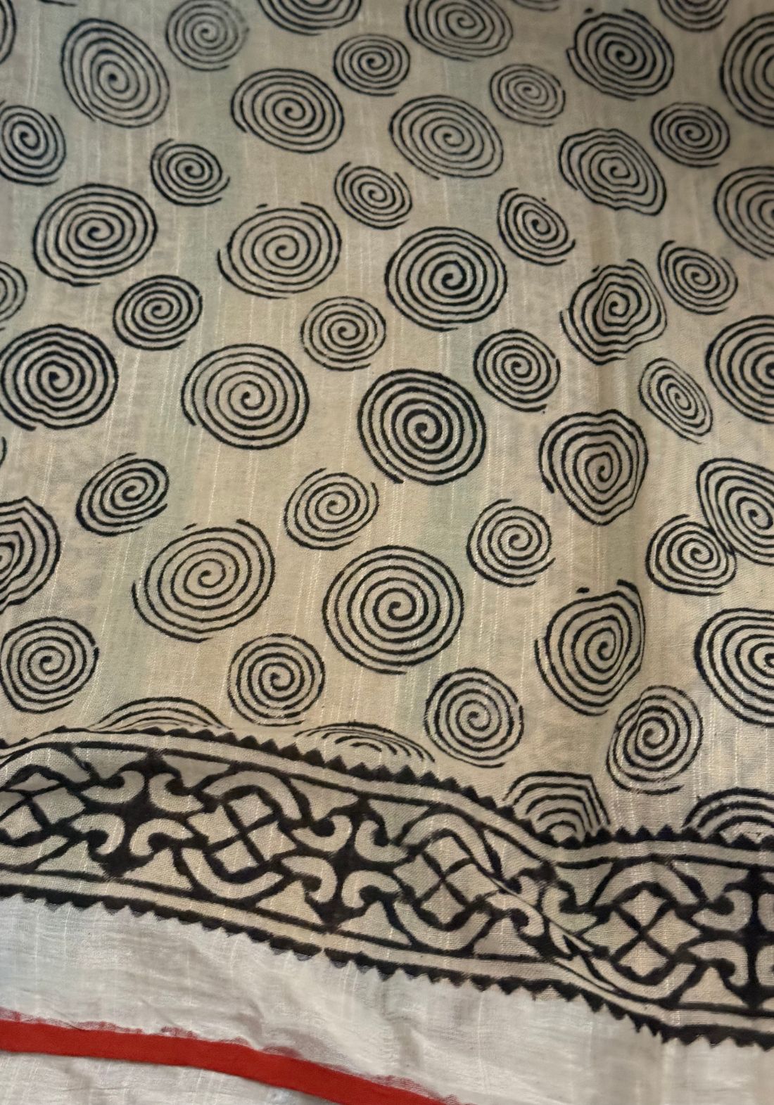 Terra cotton linen saree