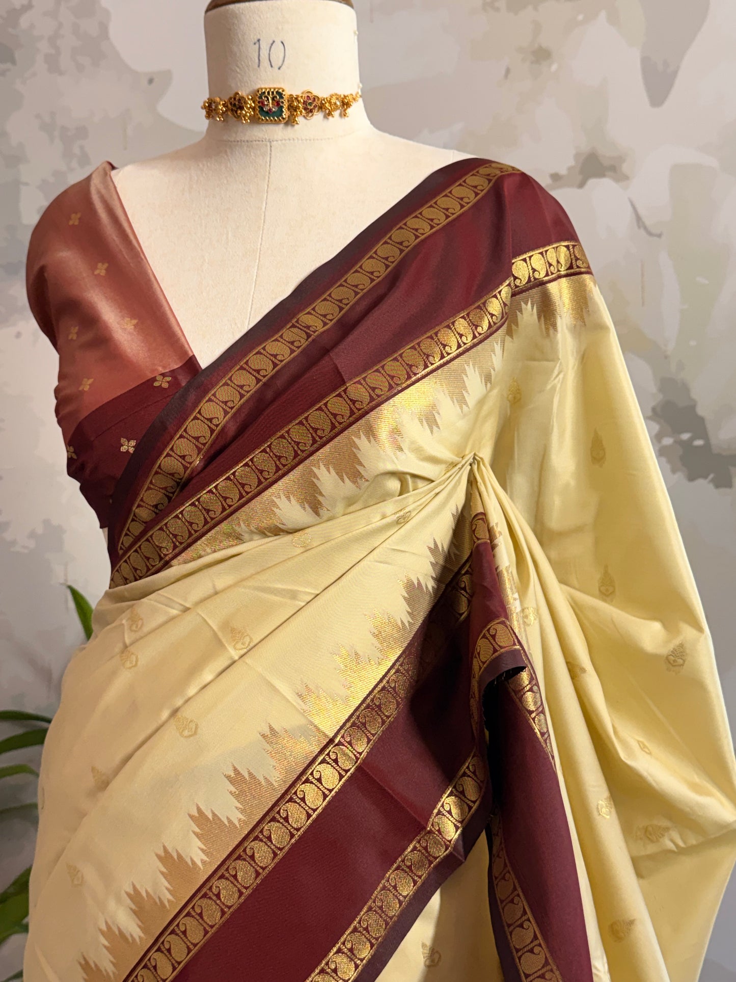Semi Silk Border saree
