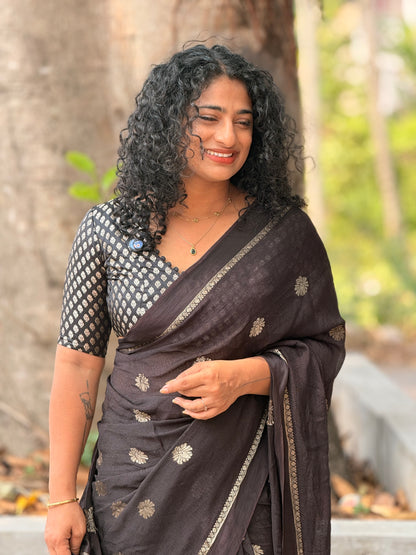 Semi Silk Banarasi saree