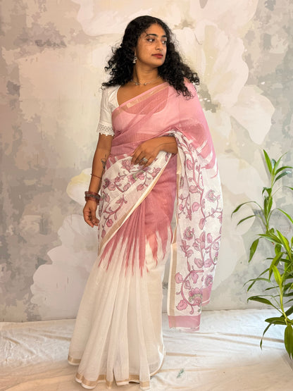 Floral Printed semi linen